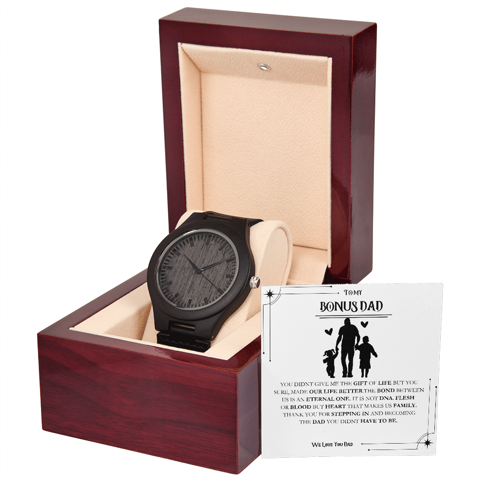 Bonus Father Wooden Watch