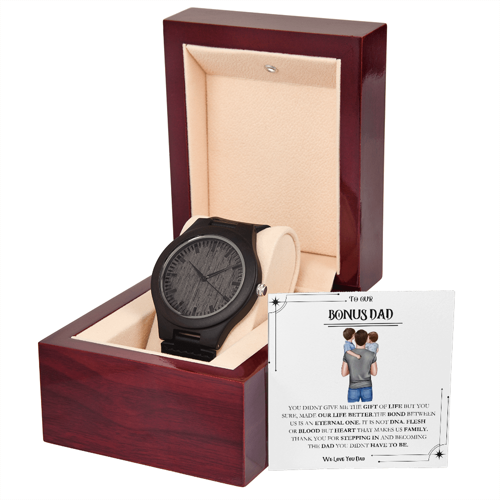 Bonus Father Wooden Watch