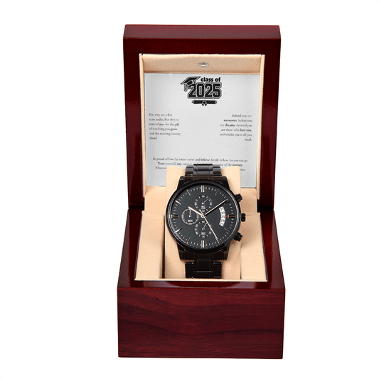 Graduation Black Chronograph Watch