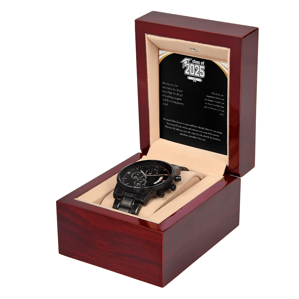 Graduation Black Chronograph Watch