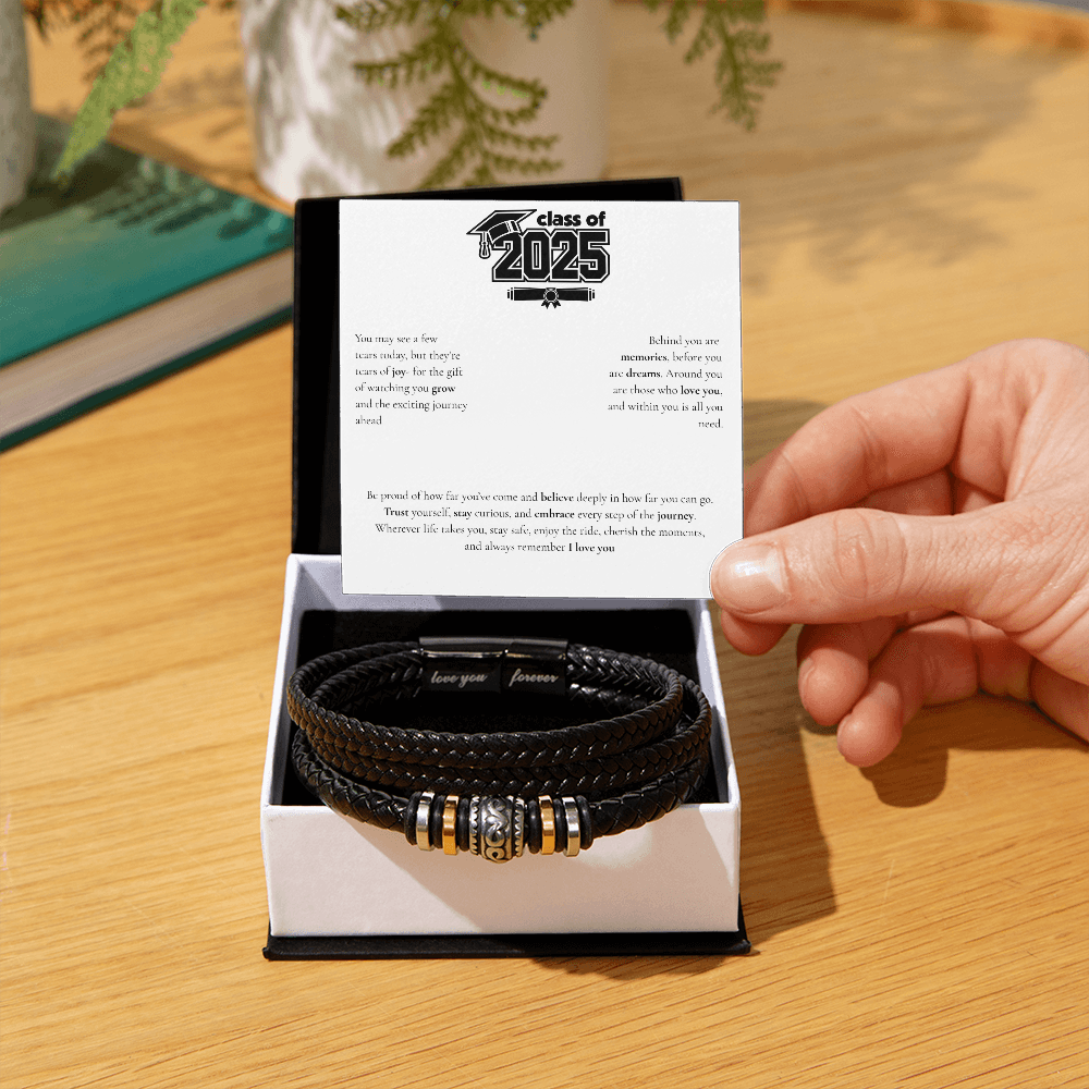 Graduation Men's "Love You Forever" Bracelet
