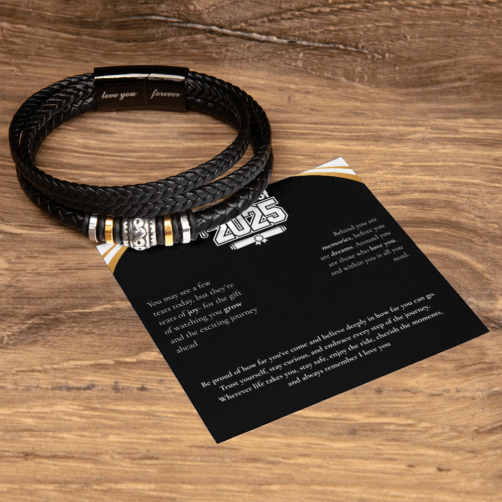 Graduation Men's "Love You Forever" Bracelet