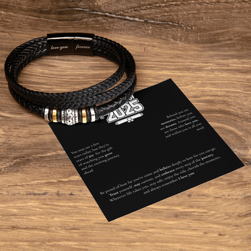 Graduation Men's "Love You Forever" Bracelet
