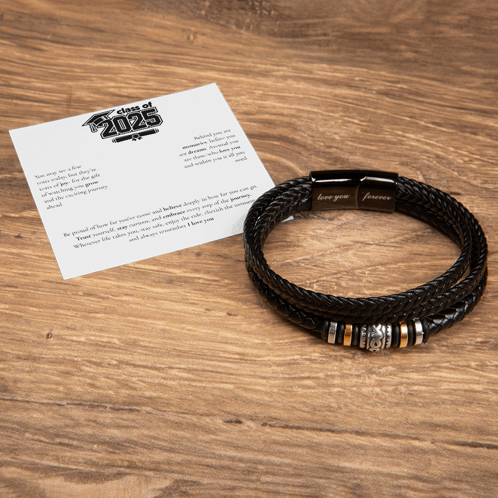 Graduation Men's "Love You Forever" Bracelet