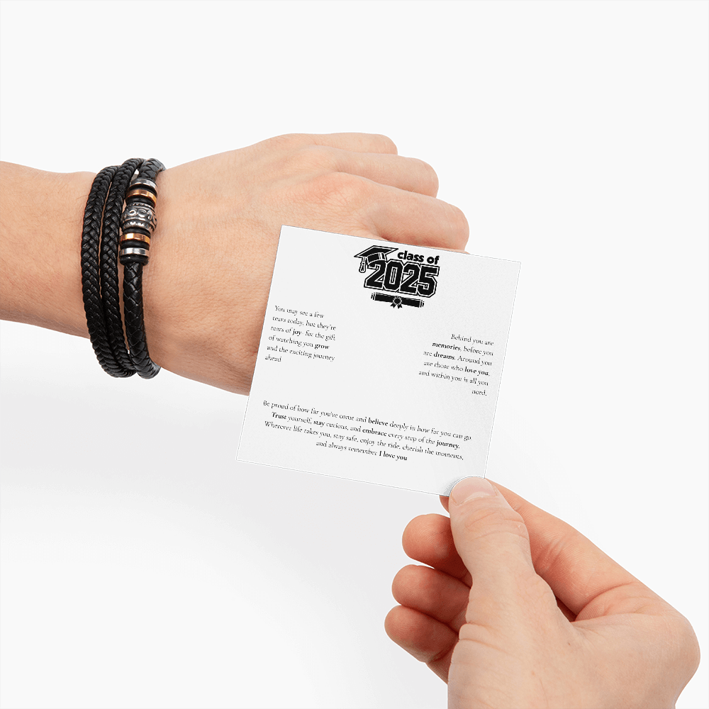 Graduation Men's "Love You Forever" Bracelet