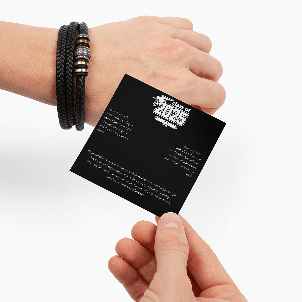 Graduation Men's "Love You Forever" Bracelet