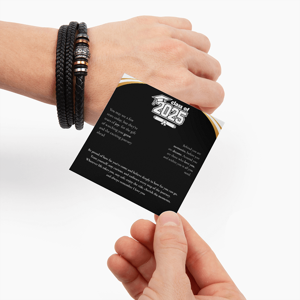 Graduation Men's "Love You Forever" Bracelet