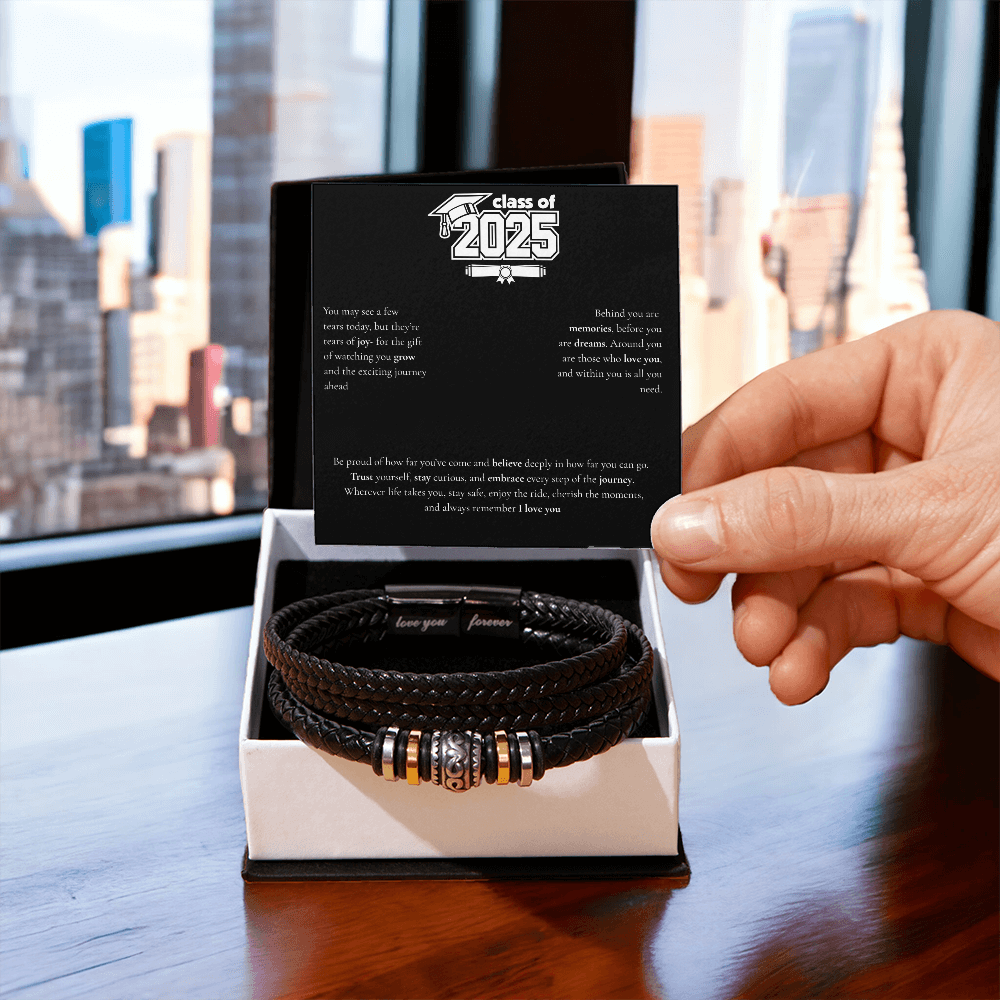 Graduation Men's "Love You Forever" Bracelet