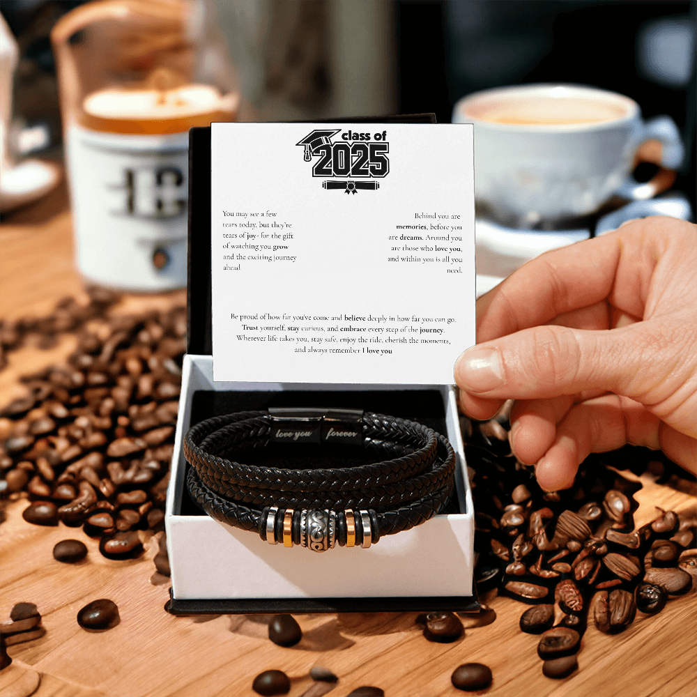 Graduation Men's "Love You Forever" Bracelet