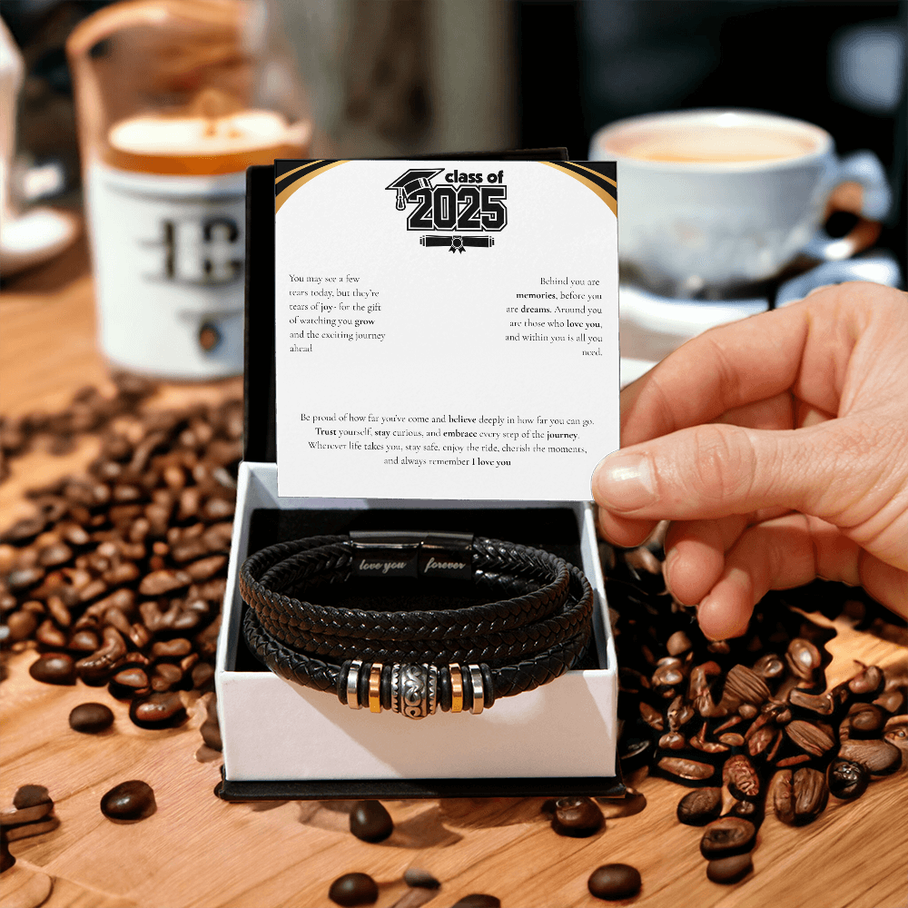 Graduation Men's "Love You Forever" Bracelet