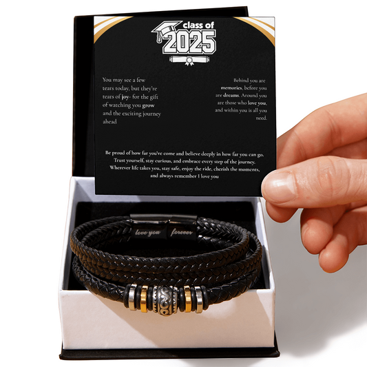 Graduation Men's "Love You Forever" Bracelet