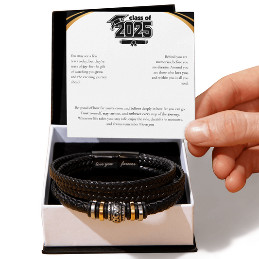 Graduation Men's "Love You Forever" Bracelet