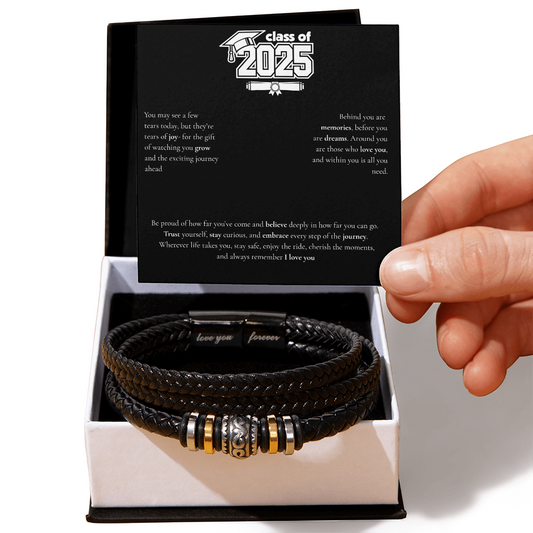 Graduation Men's "Love You Forever" Bracelet