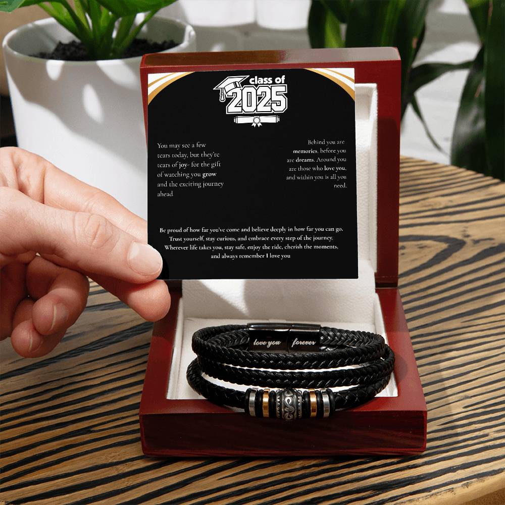 Graduation Men's "Love You Forever" Bracelet
