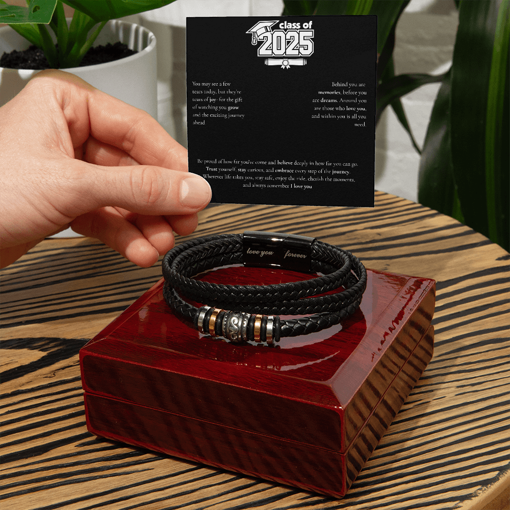 Graduation Men's "Love You Forever" Bracelet