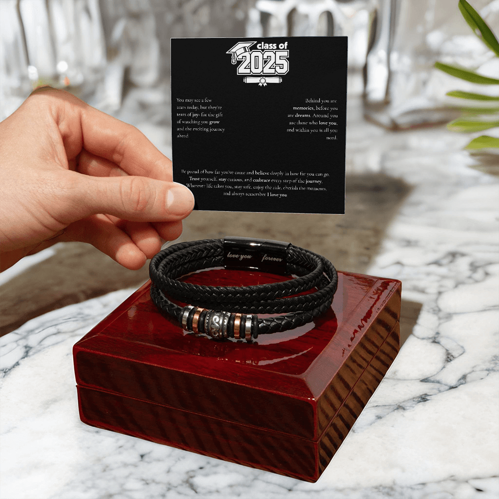 Graduation Men's "Love You Forever" Bracelet
