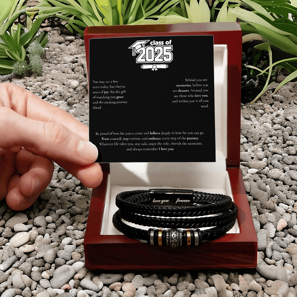 Graduation Men's "Love You Forever" Bracelet