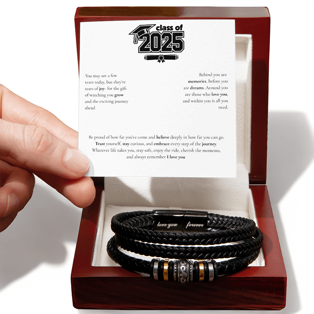 Graduation Men's "Love You Forever" Bracelet