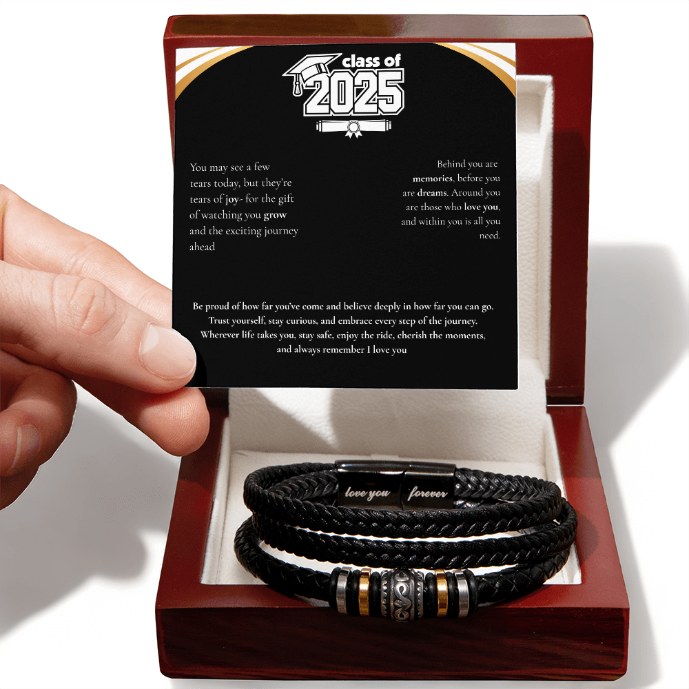 Graduation Men's "Love You Forever" Bracelet