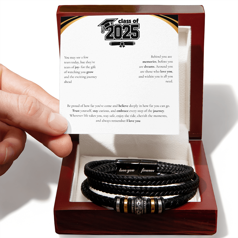 Graduation Men's "Love You Forever" Bracelet