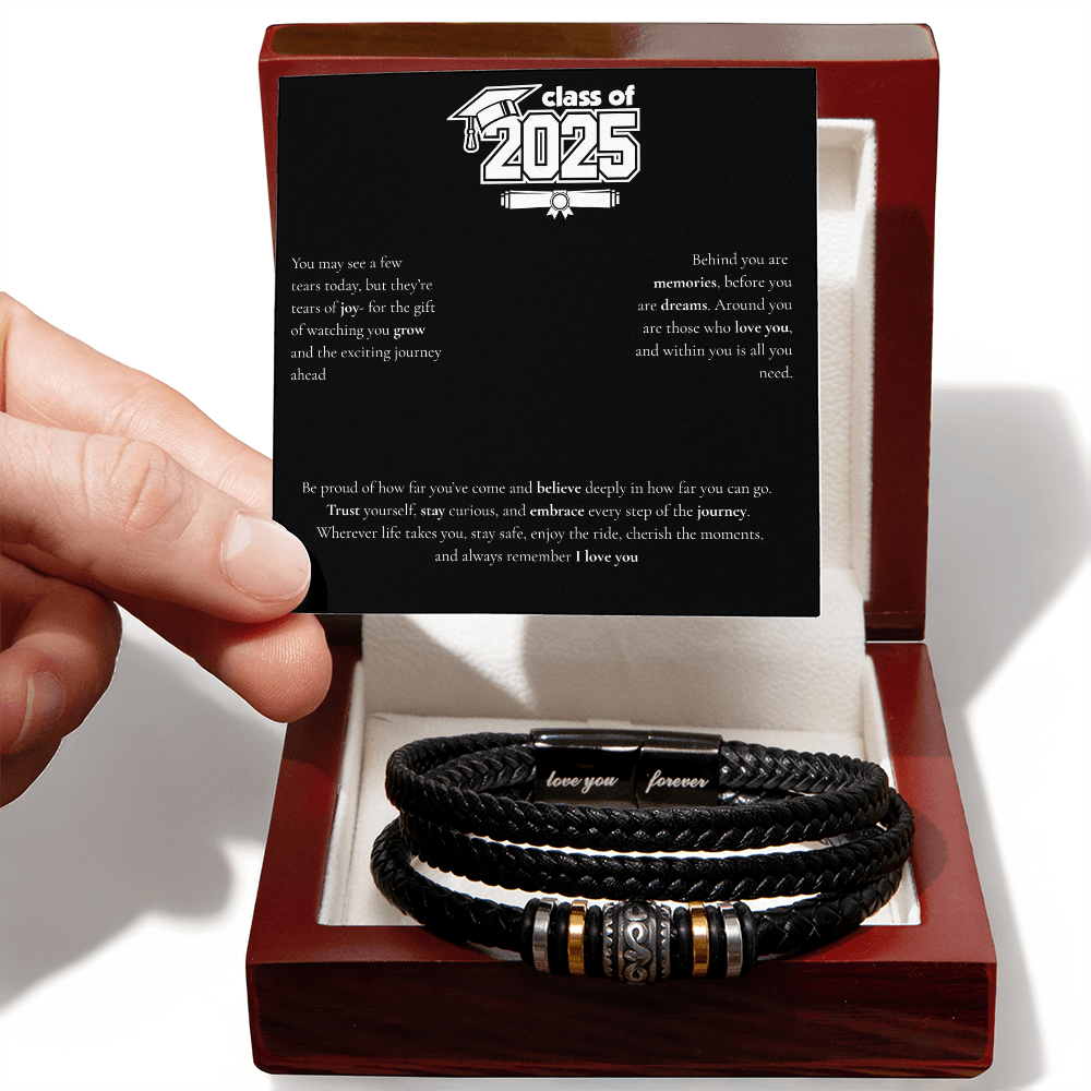Graduation Men's "Love You Forever" Bracelet