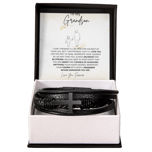 Grandson Men's Cross Bracelet