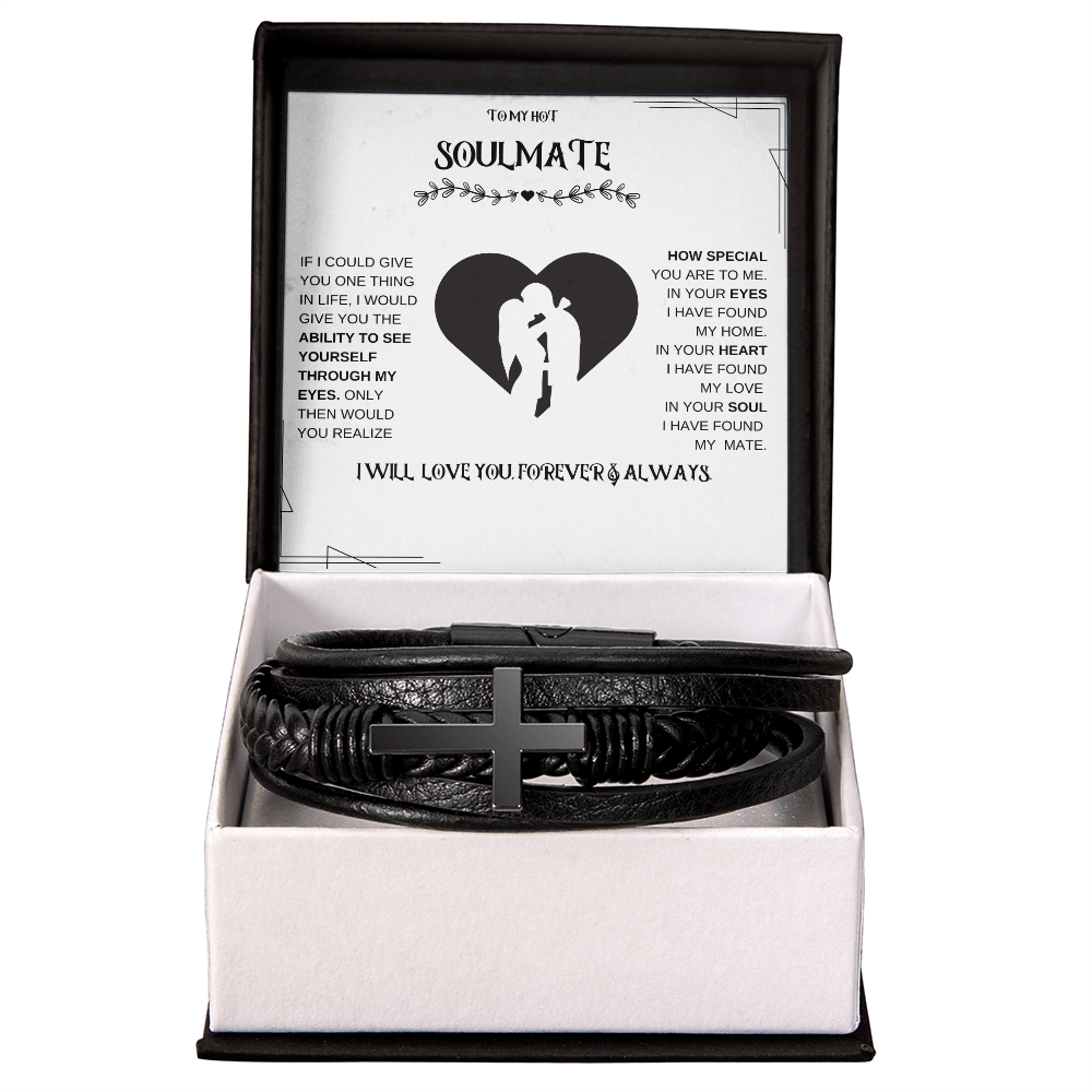 soulmate Men's Cross Bracelet