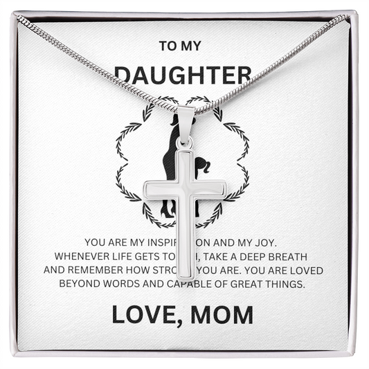 Daughter Artisan Cross Necklace