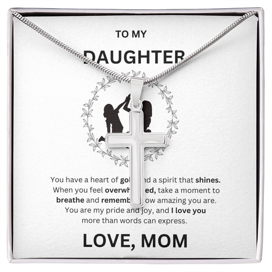 Daughter Artisan Cross Necklace