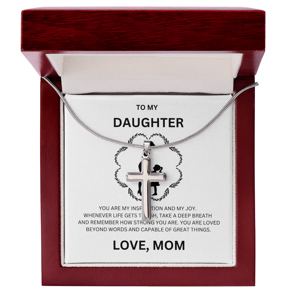 Daughter Artisan Cross Necklace